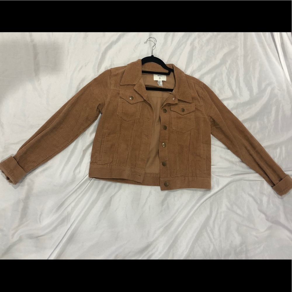 Corduroy Sleeve Jacket